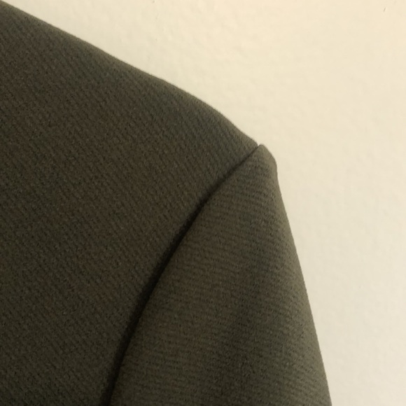 Zara Olive green dress with tie - Picture 5 of 8